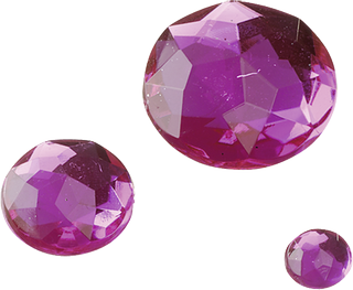 Glamoursteine-Mix, pink, 100 Stück