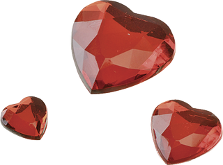 Gem Stones Mix, red, 80 piece(s)