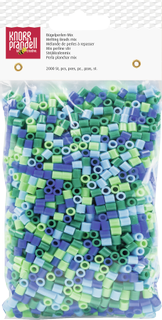 Bügelperlen-Mix blau/hellblau/grü