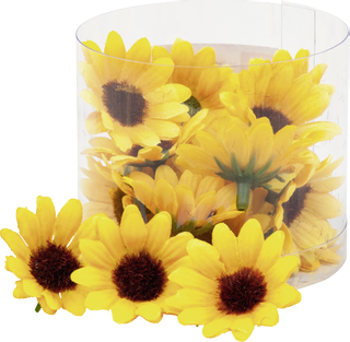 Dekostreu Blumen „Sonnenblumen“, 35 mm, gelb, 22 Stück
