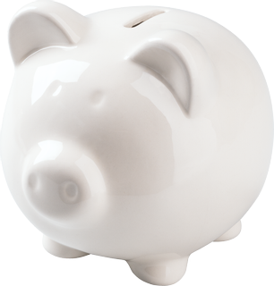 Piggy Bank, white