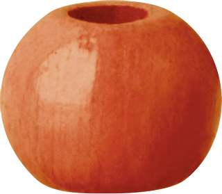 Holzperlen, orange, 165 Stück