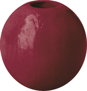 Holzperlen | rund, Ø 6 mm, kirschrot, 125 Stück