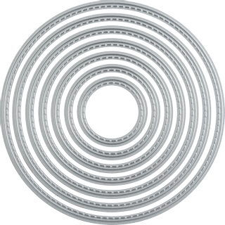 Stanzschablone Stitches „rund“ | silber