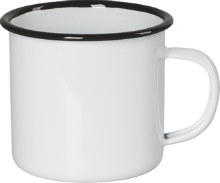 Tasse en émail | 115×80×90 mm, blanc