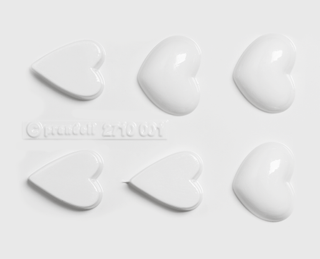 Gießform „Herzen Mini“ | 35-45 mm, weiß