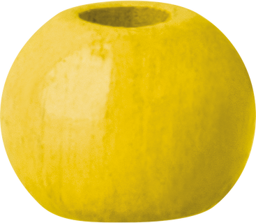 Wooden Beads | round, Ø 4 mm, yellow, 165 piece(s)