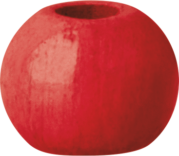 Wooden Beads | round, Ø 4 mm, carmine red, 165 piece(s)