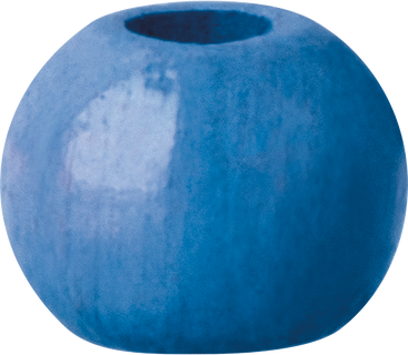 Wooden Beads | round, Ø 4 mm, blue, 165 piece(s)