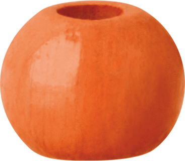 Wooden Beads | round, Ø 4 mm, orange, 165 piece(s)