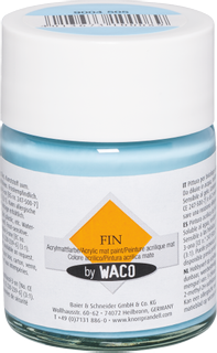 Acrylmattfarbe „FIN“, eisblau, 50 ml