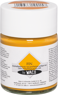 Acrylic Matt Paint “FIN”, ochre, 50 ml