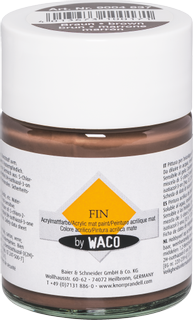 Acrylmattfarbe „FIN“, dunkelbraun, 50 ml