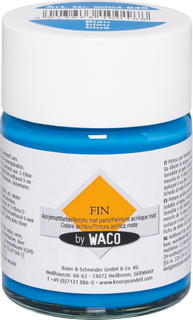 Acrylmattfarbe „FIN“, blau, 50 ml