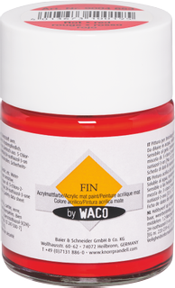 Acrylmattfarbe „FIN“, rot, 50 ml