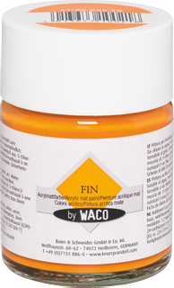 Acrylic Matt Paint “FIN”, orange, 50 ml