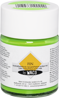 Acrylmattfarbe „FIN“ | hellgrün, 50 ml