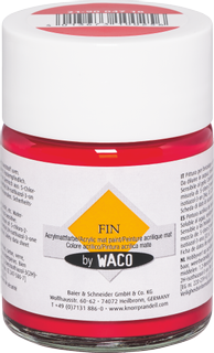 Acrylmattfarbe „FIN“ | karminrot, 50 ml