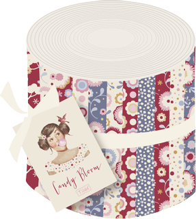 Tilda Stoff-Mix Fabric Roll Limited Edition Candy Bloom 6 x 110 cm bunt gemustert