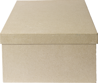 Box quadratisch, B/H: 265 mm, braun
